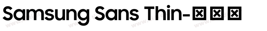 Samsung Sans Thin字体转换 Samsung Sans Thin字体转换